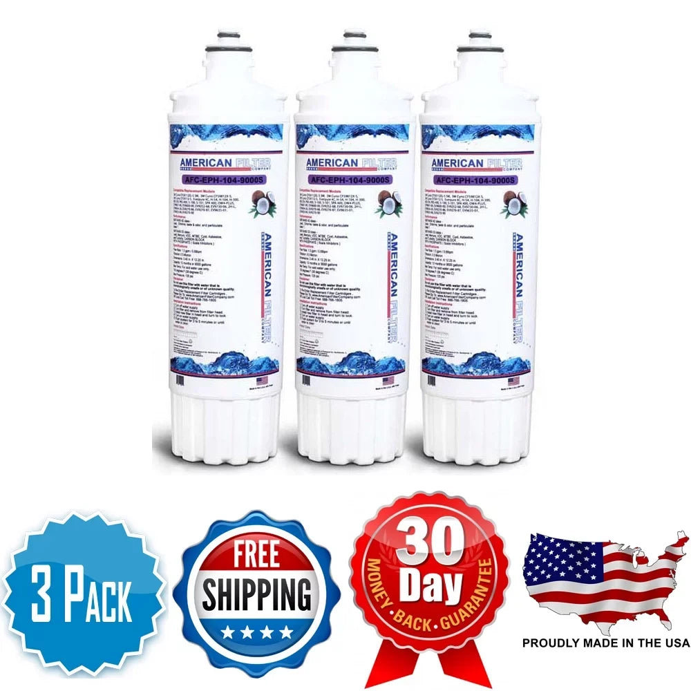 AFC Brand , Water Filters , Model # AFC-EPH-300-12000K , Compatible with Everpure® 7CB5 - 3 Pack - Made in U.S.A.