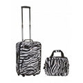 Rockland  2 Pc Zebra Luggage Set