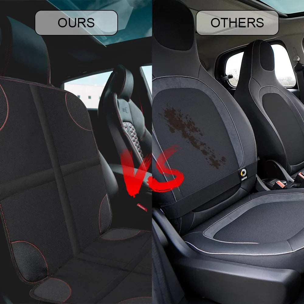 2Pack Car Seat Protector Protect Child Seats with Thickest Padding and Non-Slip Backing Mesh Pockets for Baby and Pet