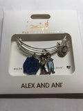 Disney Parks Toy Story Woody BoPeep Charm Bangle Bracelet Alex &amp; Ani Silver New