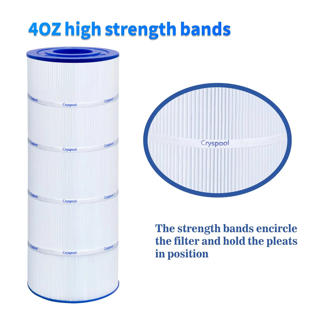 CRYSPOOL Pool Filter Compatible with Unicel C-8414, Filbur FC-1287,PWWCT150,PJANCS150, 150 sq. Ft, 1 pack