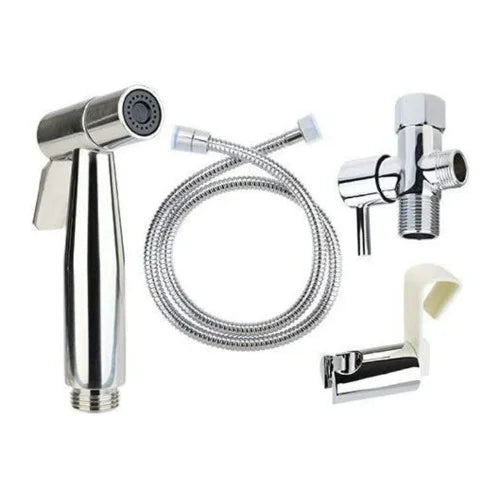 Brondell CleanSpa Luxury Stainless Steel Hand-held Bidet in Silver, All InstalLatitudeion Parts Included