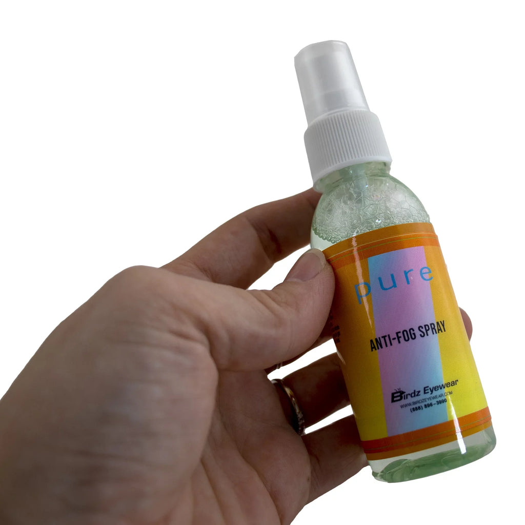 Ten 2oz Bottles of Birdz Eyewear Anti Fog Spray & Defogger for Glasses Goggles Swimming Paintball and Diving Accessories - Safe on All Lenses
