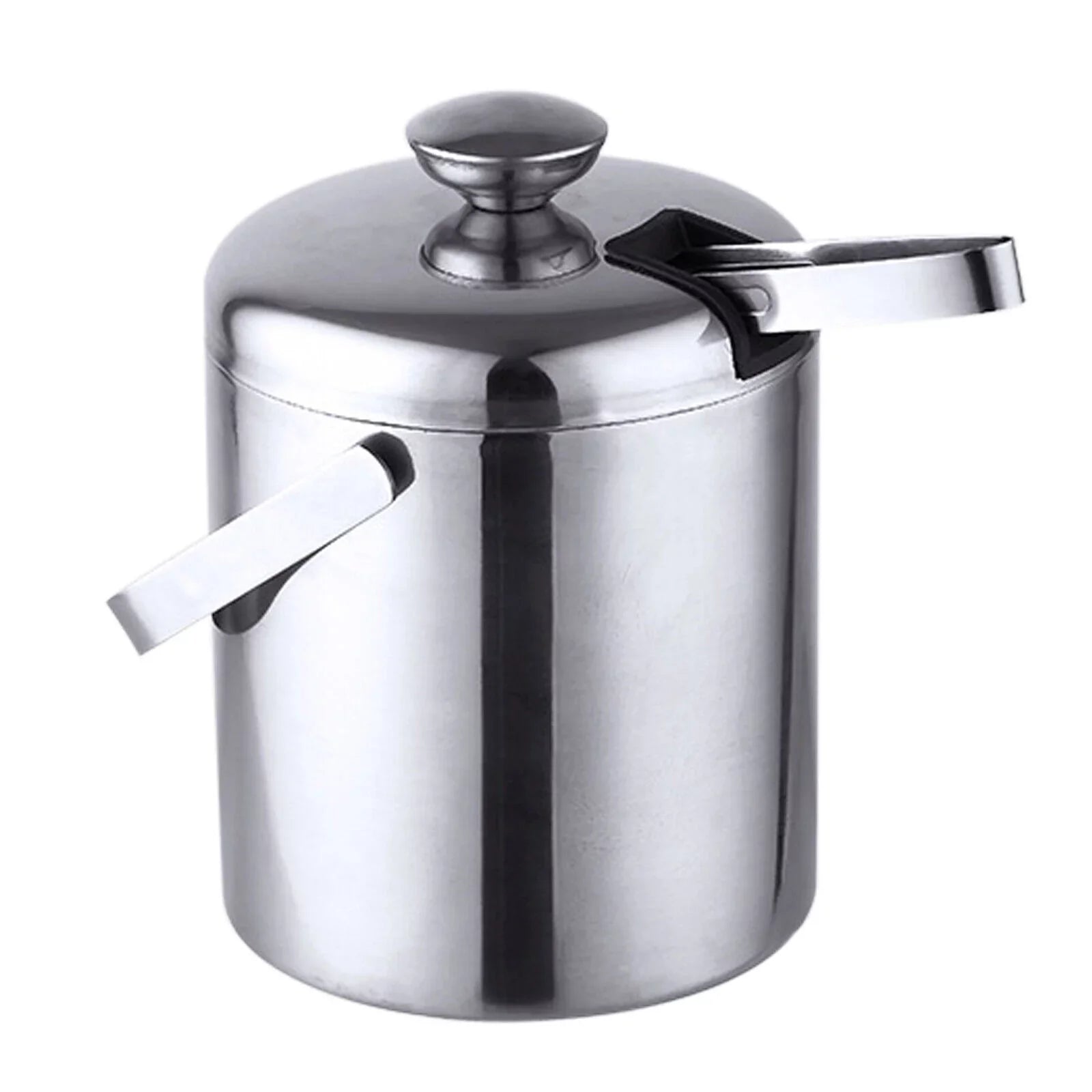 Double-Wall Stainless-Steel InsuLatitudeed Ice Bucket With Lid & Ice Tong 1300 ML