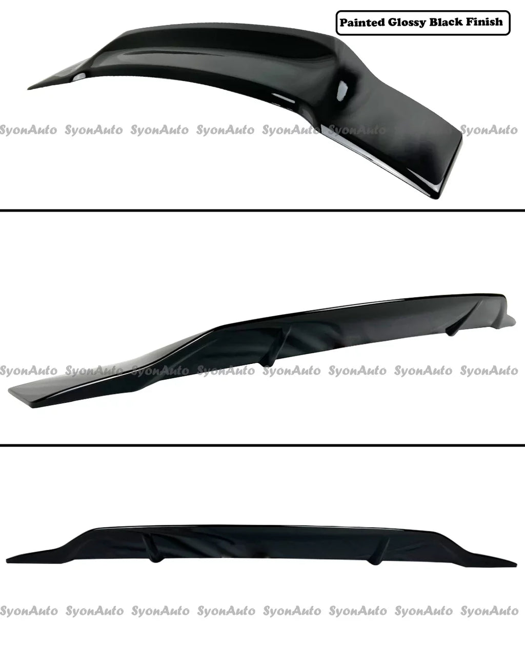 FITS 2006-2011 HONDA CIVIC SEDAN GLOSSY BLACK RS STYLE HIGHKICK TRUNK SPOILER WING