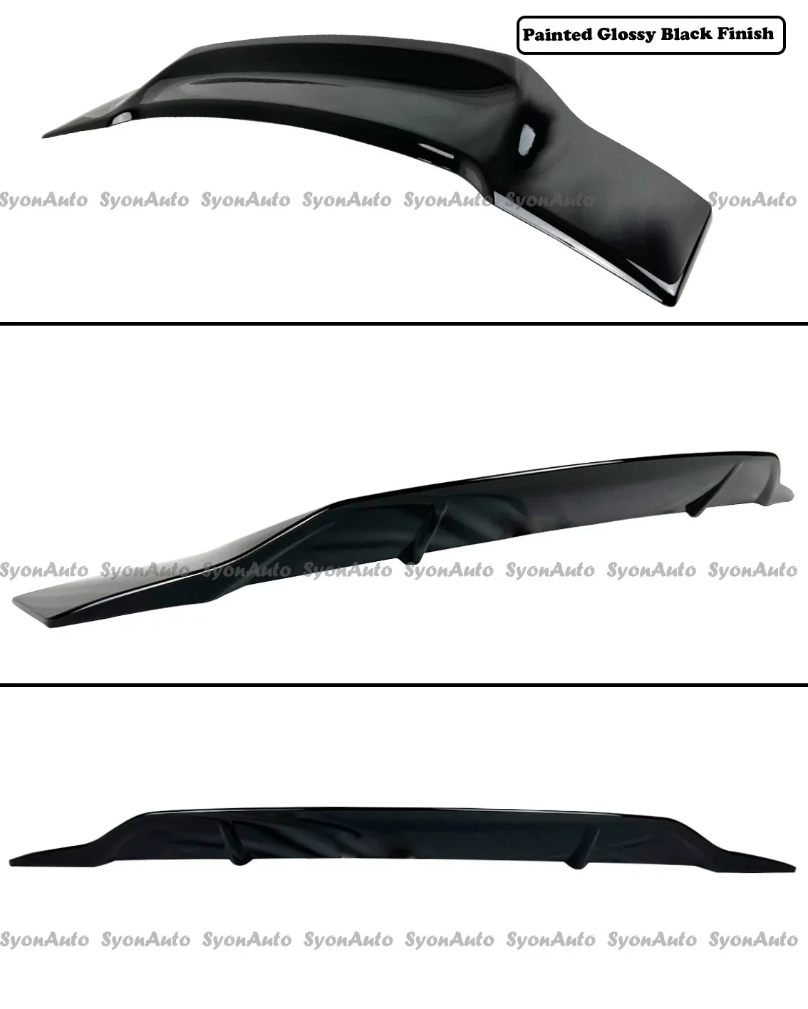 FITS 2006-2011 HONDA CIVIC SEDAN GLOSSY BLACK RS STYLE HIGHKICK TRUNK SPOILER WING