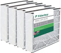 Filterbuy 16x25x5 MERV 8 Pleated HVAC AC Furnace Air Filters for Trion Air Bear 255649-105 (4-Pack)