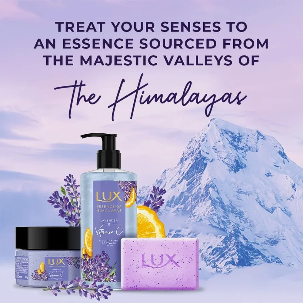 Lux Lavender & Vitamin C Exfoliating Soap 5X125G