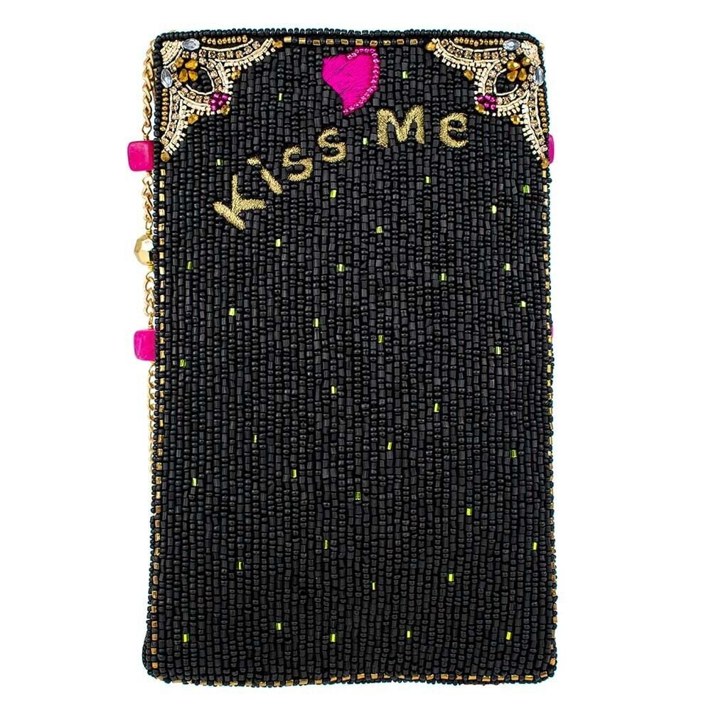 Mary Frances Kiss Me Beaded Frog Prince Crossbody Phone Bag Multi Handbag New