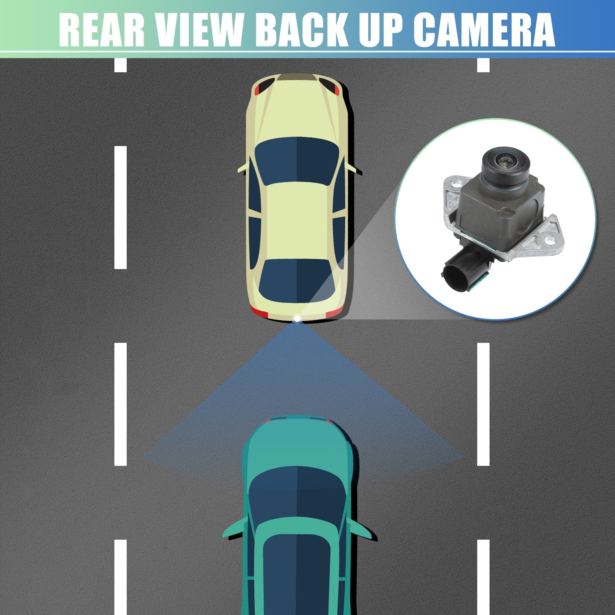 Unique Bargains Unique Bargain Car Rear View Camera No.68137943AF/68137943AG/68137943AH for Jeep Grand Cherokee 2014 2015