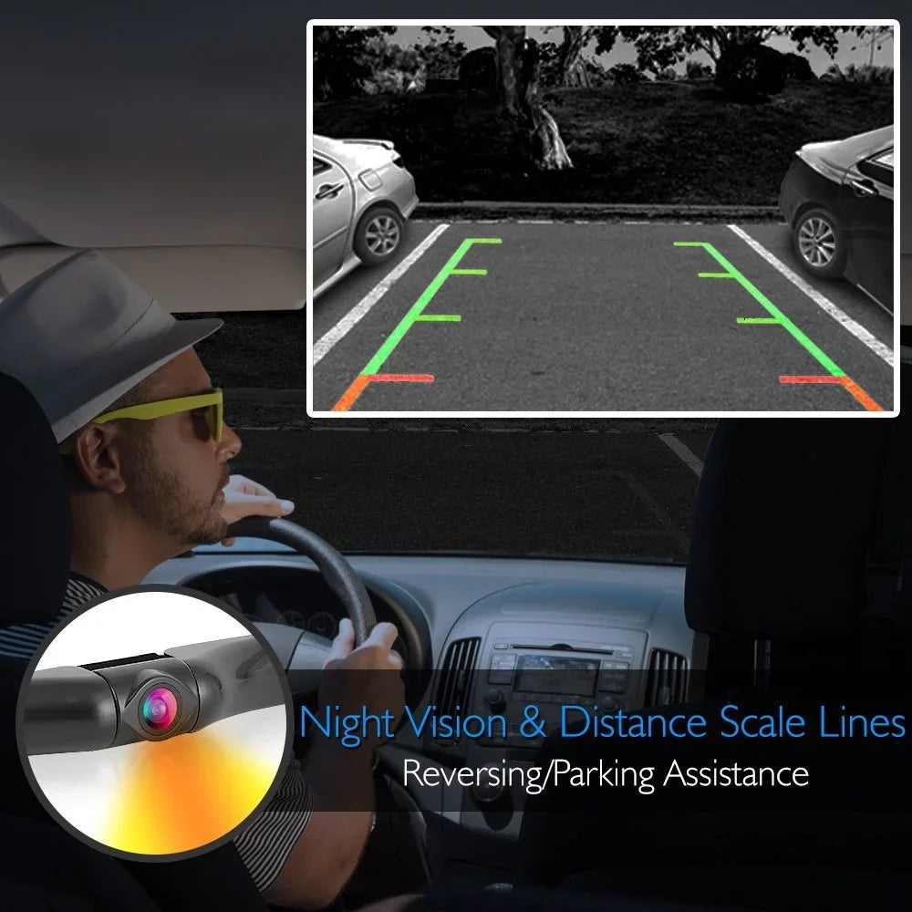 Scosche D4Tfcamk Back Up Camera System With 4.3 TFT Color LCD Dash Monitor And License PLatitudee Frame Camera For Most Cars, Trucks And Suv'S With An OBD-II Interface