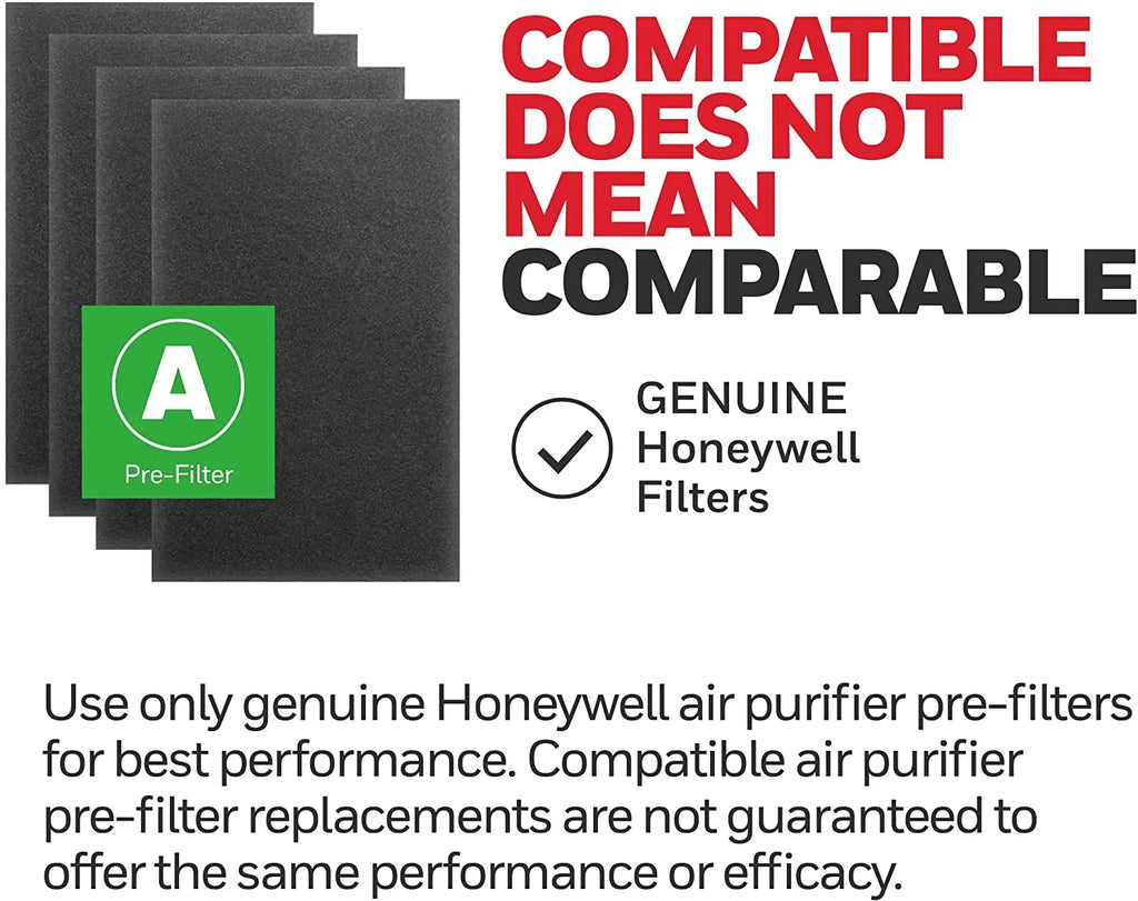 Honeywell HRF-A300 Pre-Cut Carbon Pre-filter for Air Purifiers A5300 & A300, 4-Pk. - Quantity 12