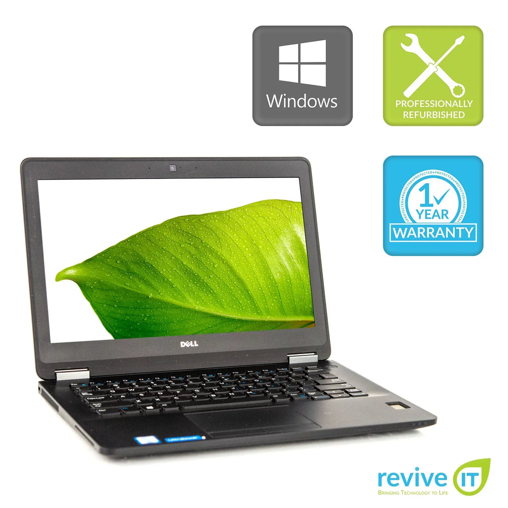 Used  Latitude E7270 12.5" Laptop Core i5 16GB 256GB SSD M.2 Integrated Graphics Win 10 Pro B v.WCA