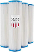 Clear Choice Sediment Water Filter 20 Micron 10 X X 2." Water Filter Cartridge Replacement 10 Inch RO System SPC-25-1020, 4-Pk
