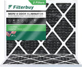 Filterbuy 22x24x1 MERV 8 Odor Eliminator Pleated HVAC AC Furnace Air Filters with Activated Carbon (2-Pack)