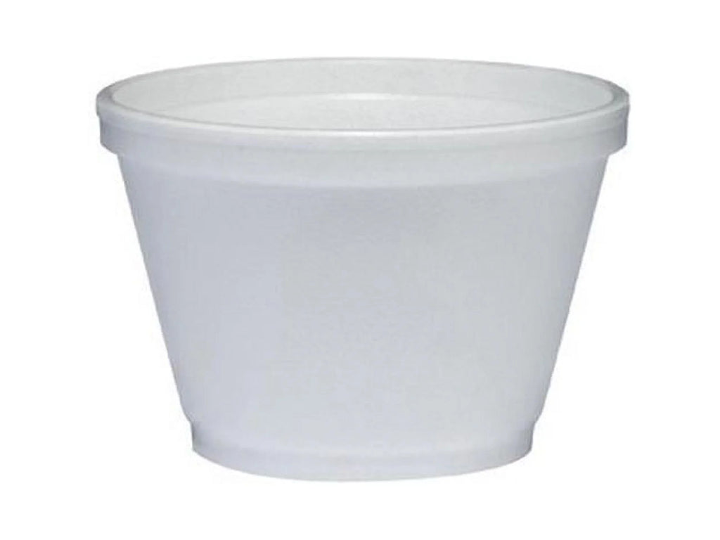 Dart Foam Containers, 6 oz, White, 50/Bag, 20 Bags/Carton -DCC6SJ12