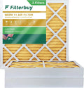 Filterbuy 20x20x4 MERV 11 Pleated HVAC AC Furnace Air Filters (3-Pack)