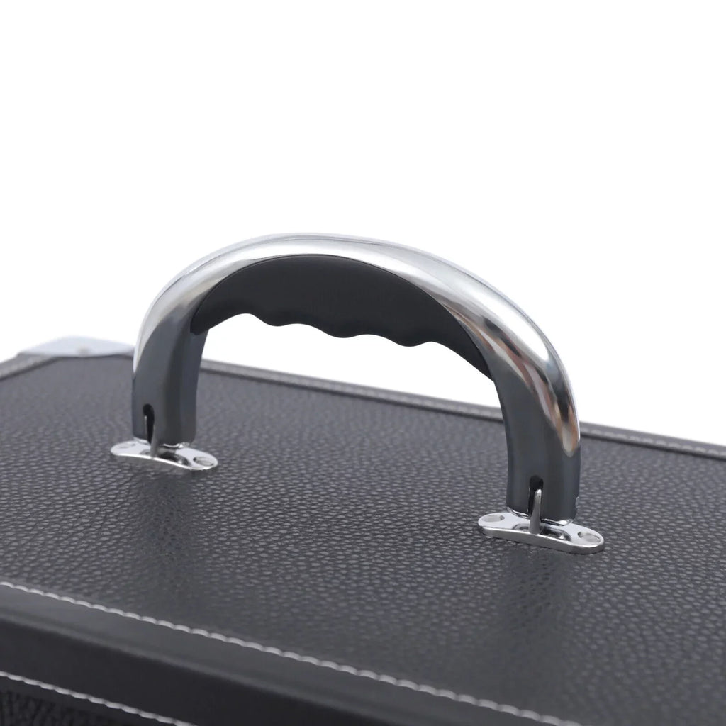 Women's Rolling Makeup Train Case Black Trolley Cosmetic Box Lock Wheels PU Makeup Train Case Cosmetics Rolling Organizer Cases Storage Box Trolley Black Trolley Bag Black Cosmetics Rolling Organizer