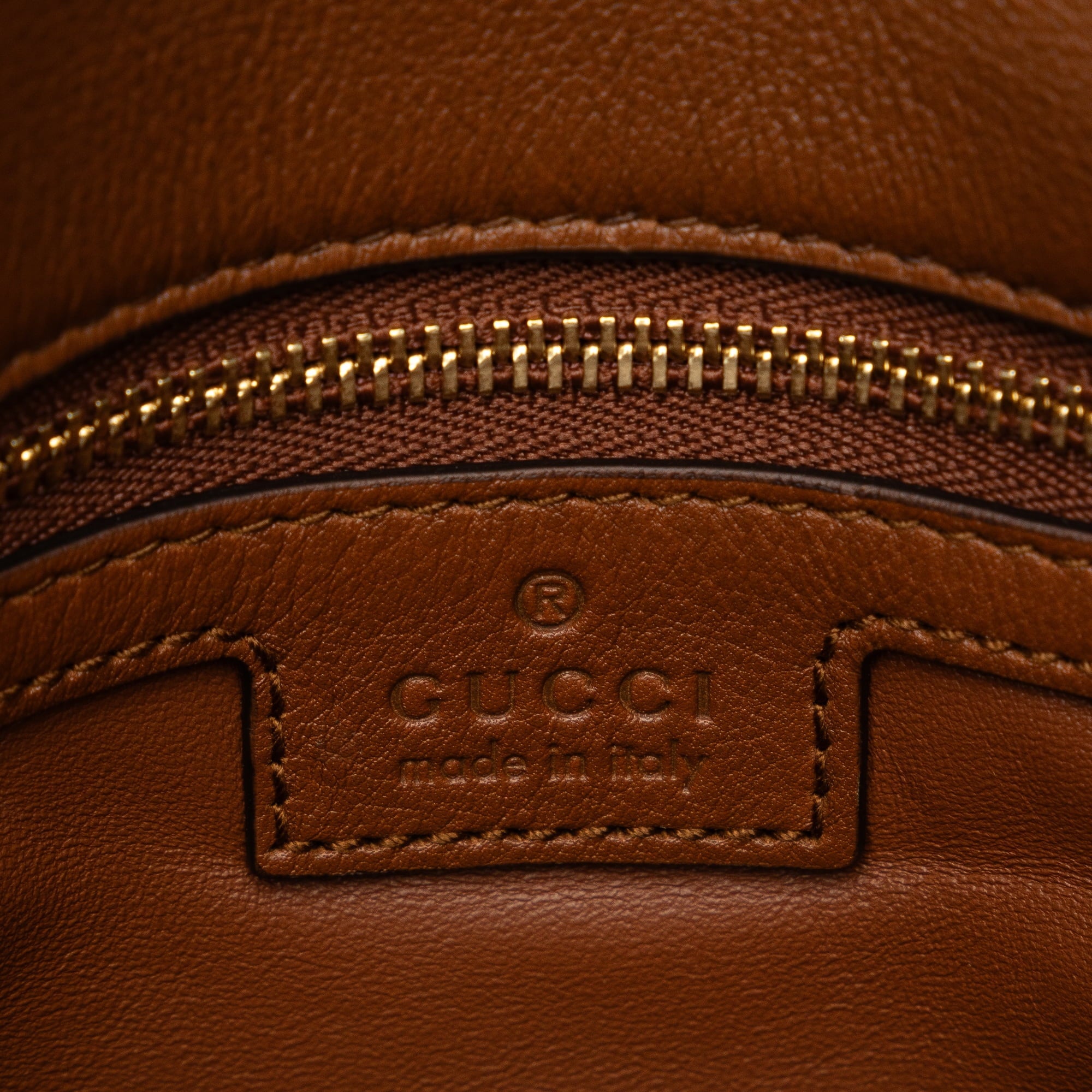 Pre-Owned Authenticated Gucci Medium Blondie Bag Calf Leather Brown Crossbody Bag Unisex (Good)