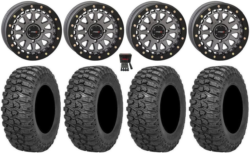 System 3 SB-6 15" Wheels Gm (5+2) 32" Trail Saw 2.0 Tires Can-Am Commander Maverick Renegade Outlander Defender