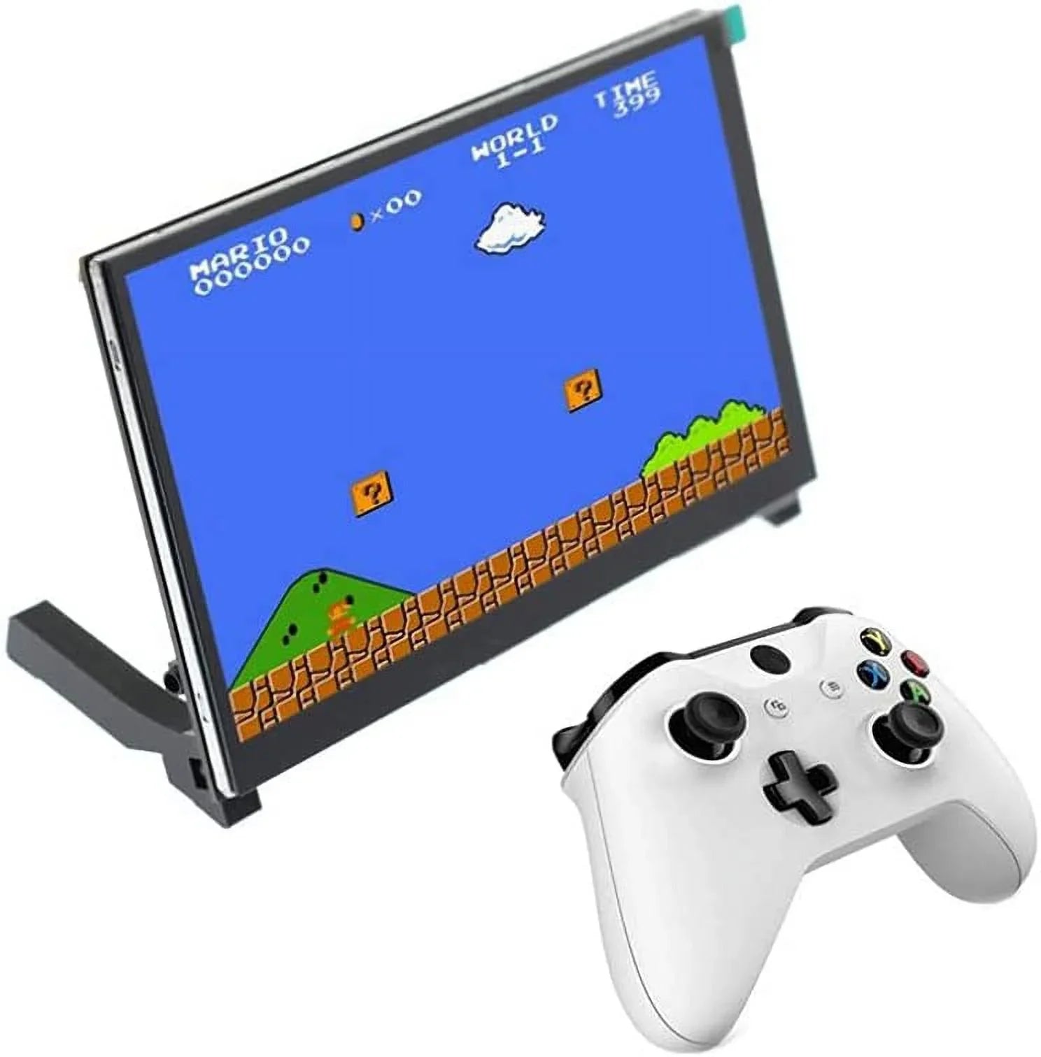 Treedix 7 inch Touchdisplay Monitor LCD HDMI Display Monitor 1024x600 HD IPS HDMI Display Compatible with Raspberry Pi 3B+/4B with Stand-H Drive-Free