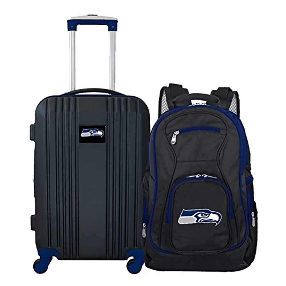 NFL Seattle Seahawks 2-Piece Luggage and Backpack Set