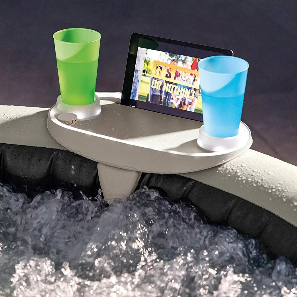 Intex PureSpa Plus Greystone InfLatitudeable Hot Tub, 94 x 28", with Phone Tray