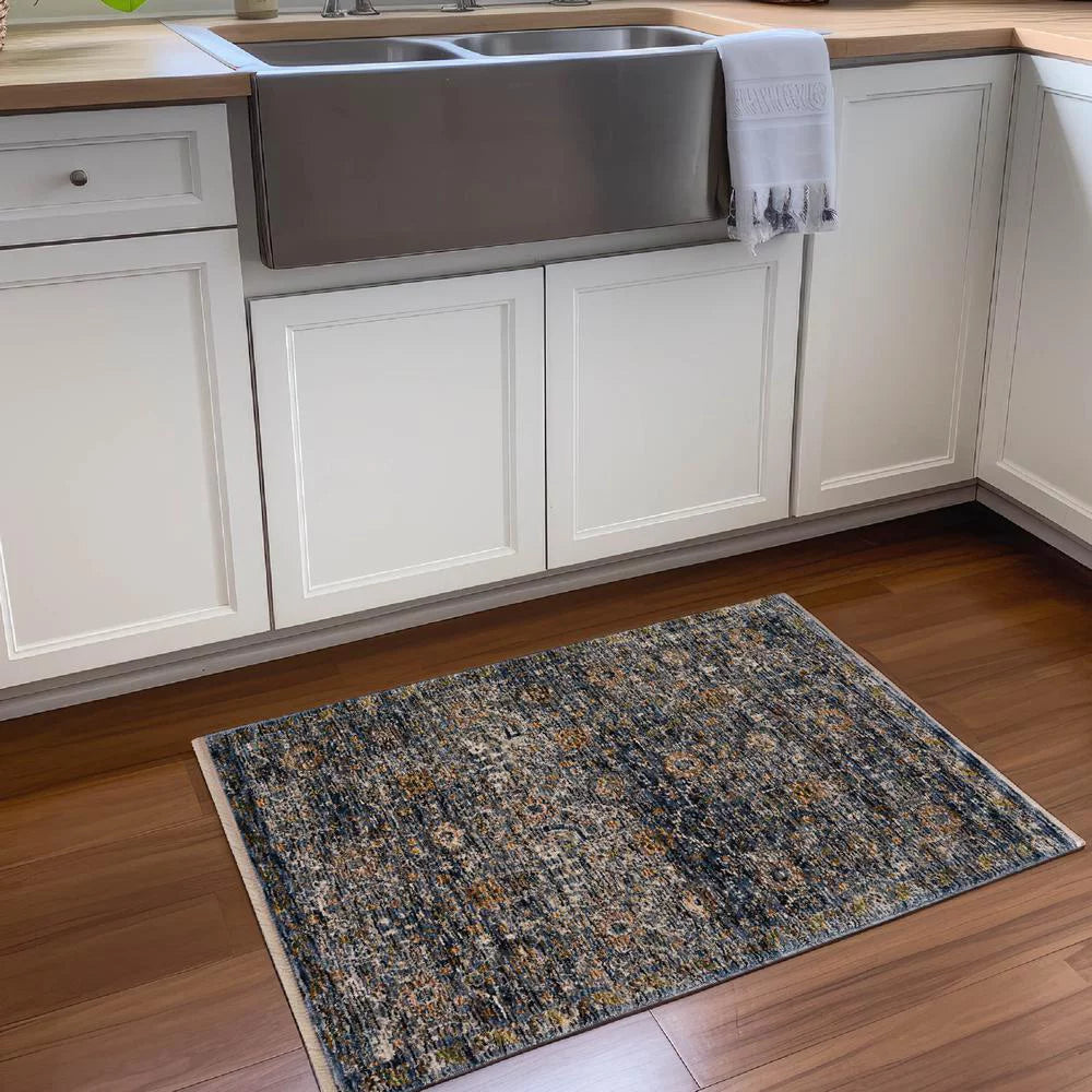 Dalyn Rugs Yarra YA6 Navy 1'8" x 2'6" Rug