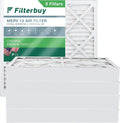 Filterbuy 25x25x4 MERV 13 Pleated HVAC AC Furnace Air Filters (5-Pack)