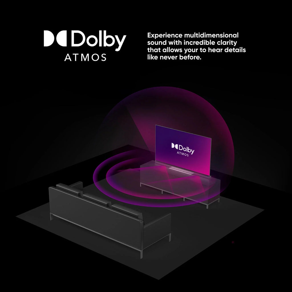 onn. 75” QLED 4K UHD (2160p) Roku Smart TV with Dolby Atmos, Dolby Vision, Local Dimming, 120hz Effective Refresh Rate, and HDR (100071709)
