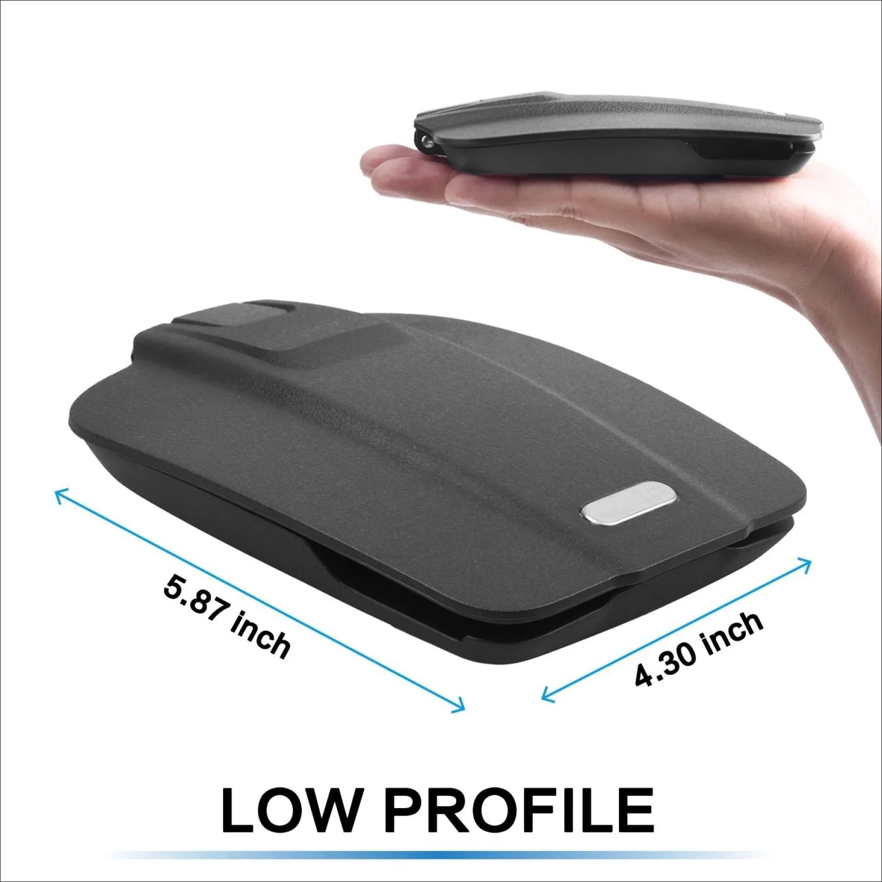 GPS Dash Mount Matte Black Dock for Garmin Nuvi Drive Dezl Drivesmart, Tomtom, Magellan Roadmate, Rand McNally, Navman, Cell Phone - Car Adhesive Non-Slip Dashboard Replacement Holder for Satnav