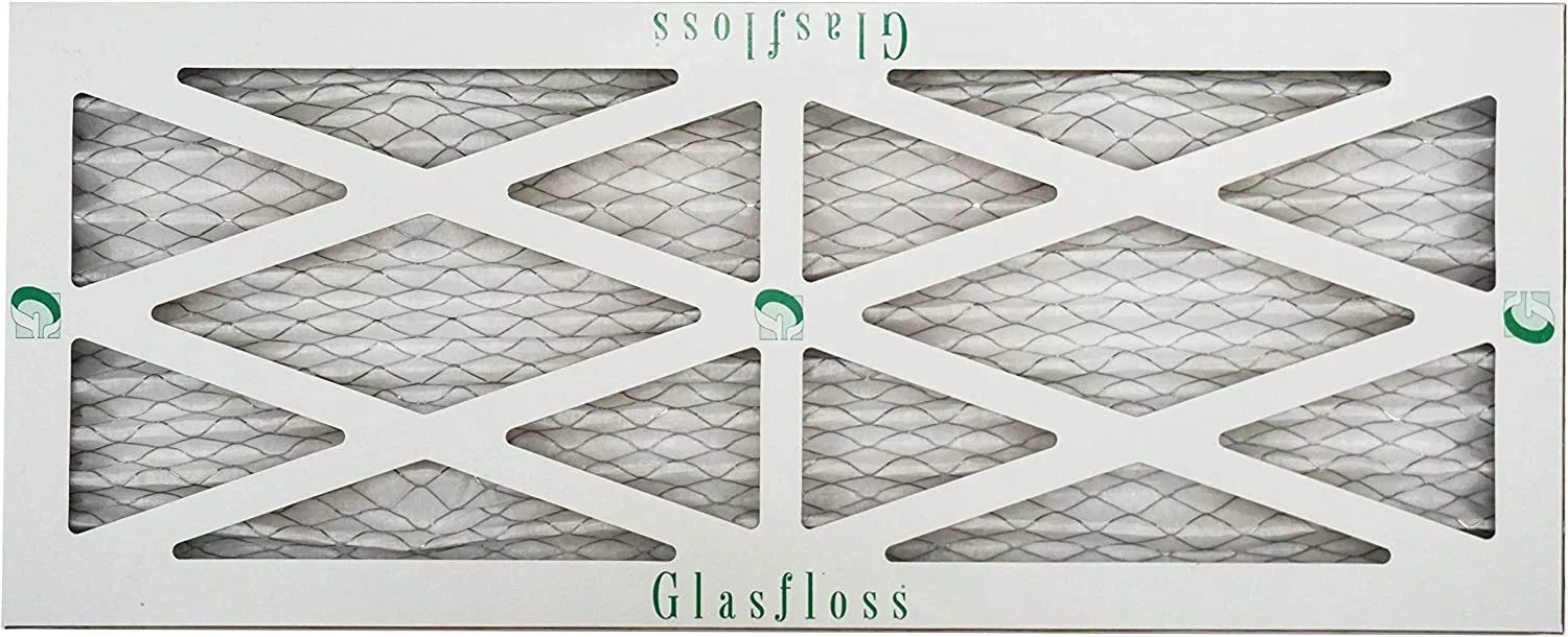 Glasfloss 8x14x1 - MERV 10 -Qty:12 - Furnace Air Filter - Made in USA (Actual Size: 7.5 x 13.5x7/8 inch)