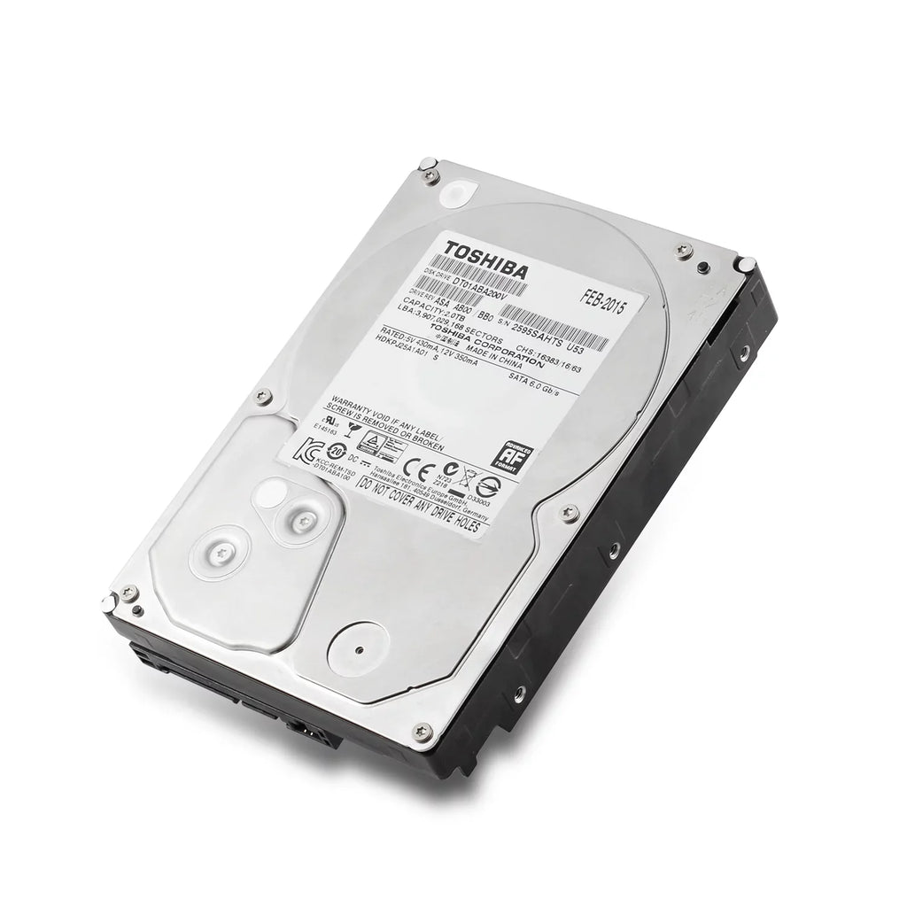 Professional Security DVR/NVR 2TB Hard Drive, 3.5-inch Internal Bare Drive for Surveillance Camera System, CCTV DVR Hard Drive