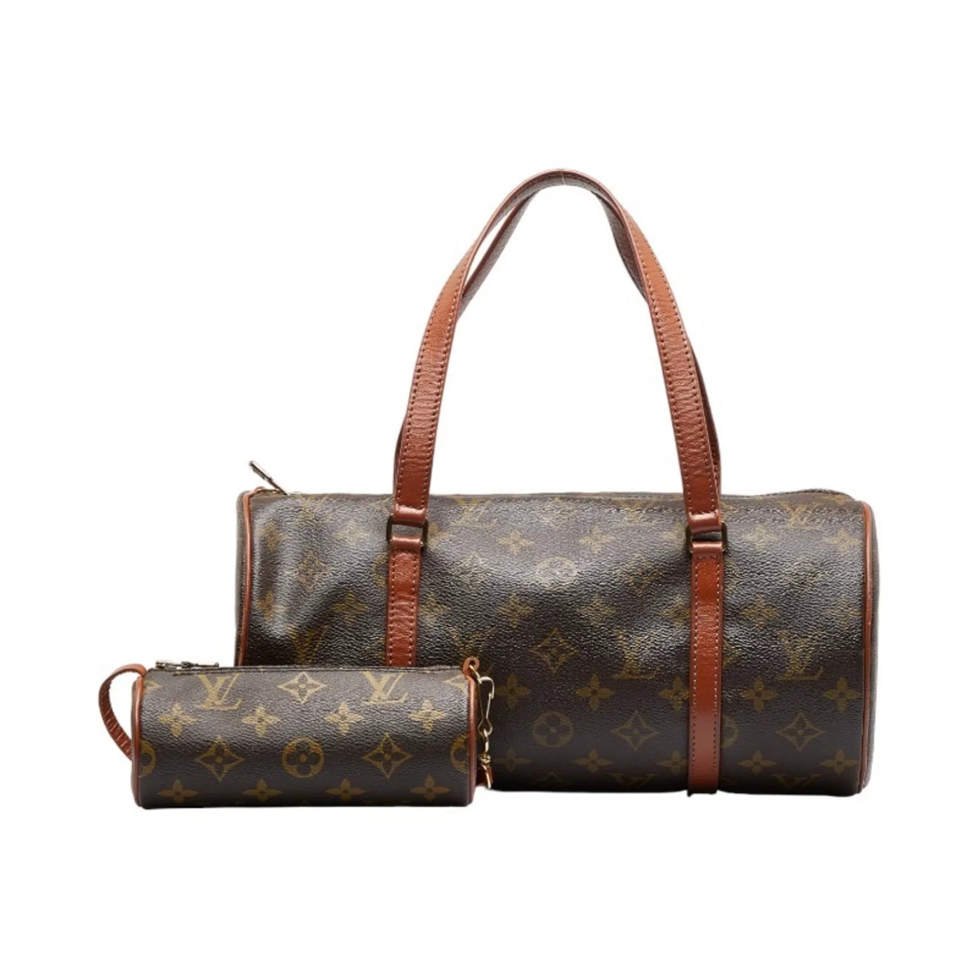 Pre-Owned Louis Vuitton Monogram Papillon 30 (Old) Handbag M51385 Brown PVC Leather Ladies LOUIS VUITTON (Good)