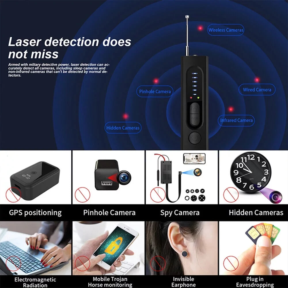 JahyElec Smart Signal Gear Rf Audio Detectors - Anti-spy Hidden Camera Detector Safe Device