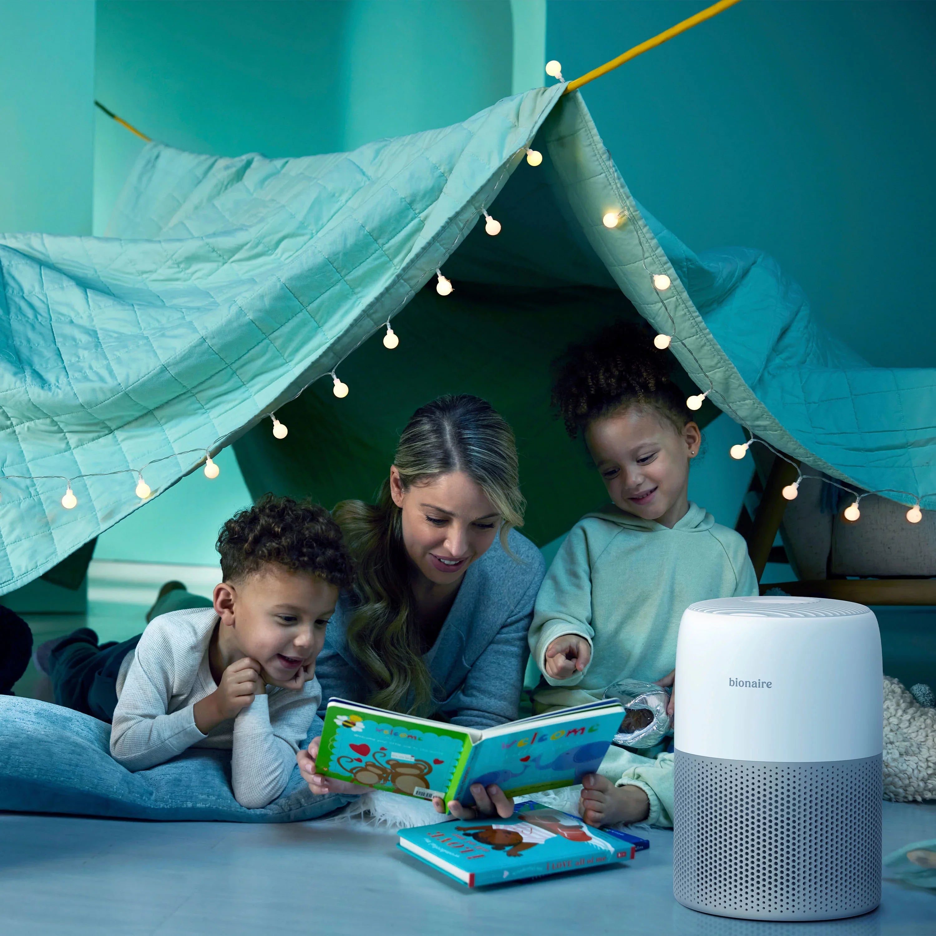 Bionaire True HEPA Mini Tower Air Purifier, White, Removes 99.7% of Allergens, 1 Count