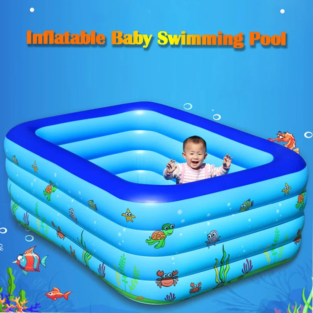 Portable Swimming Pool InfLatitudeable Swimming Pool Outdoor Basin Kid Bathtub