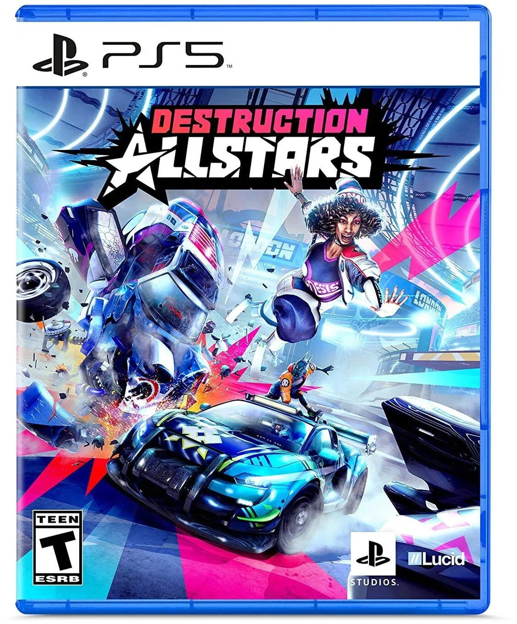 Playstation 5 Disc Version ( PS5 Disc) with Midnight Black Extra Controller, Destruction Allstars and Microfiber Cleaning Cloth Bundle