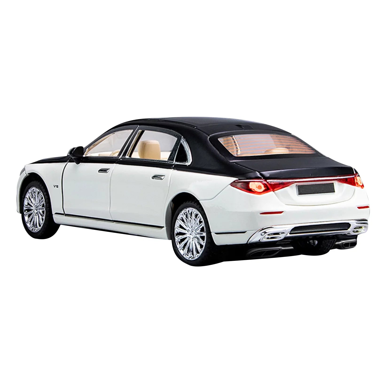 Sound & Light Alloy Metal 1/24 Car Model Gift Collection For Benz Maybach S680