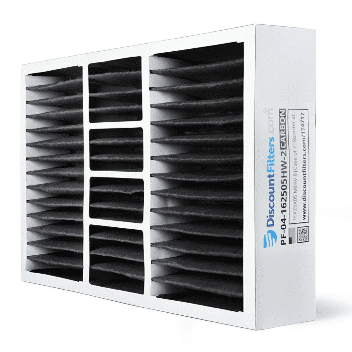 AIRx Filters Odor 16x25x5 Media Air Filter MERV 8 Replacement for Honeywell FC100A1029 CF200A1008 CF200D1625 , 2-Pack