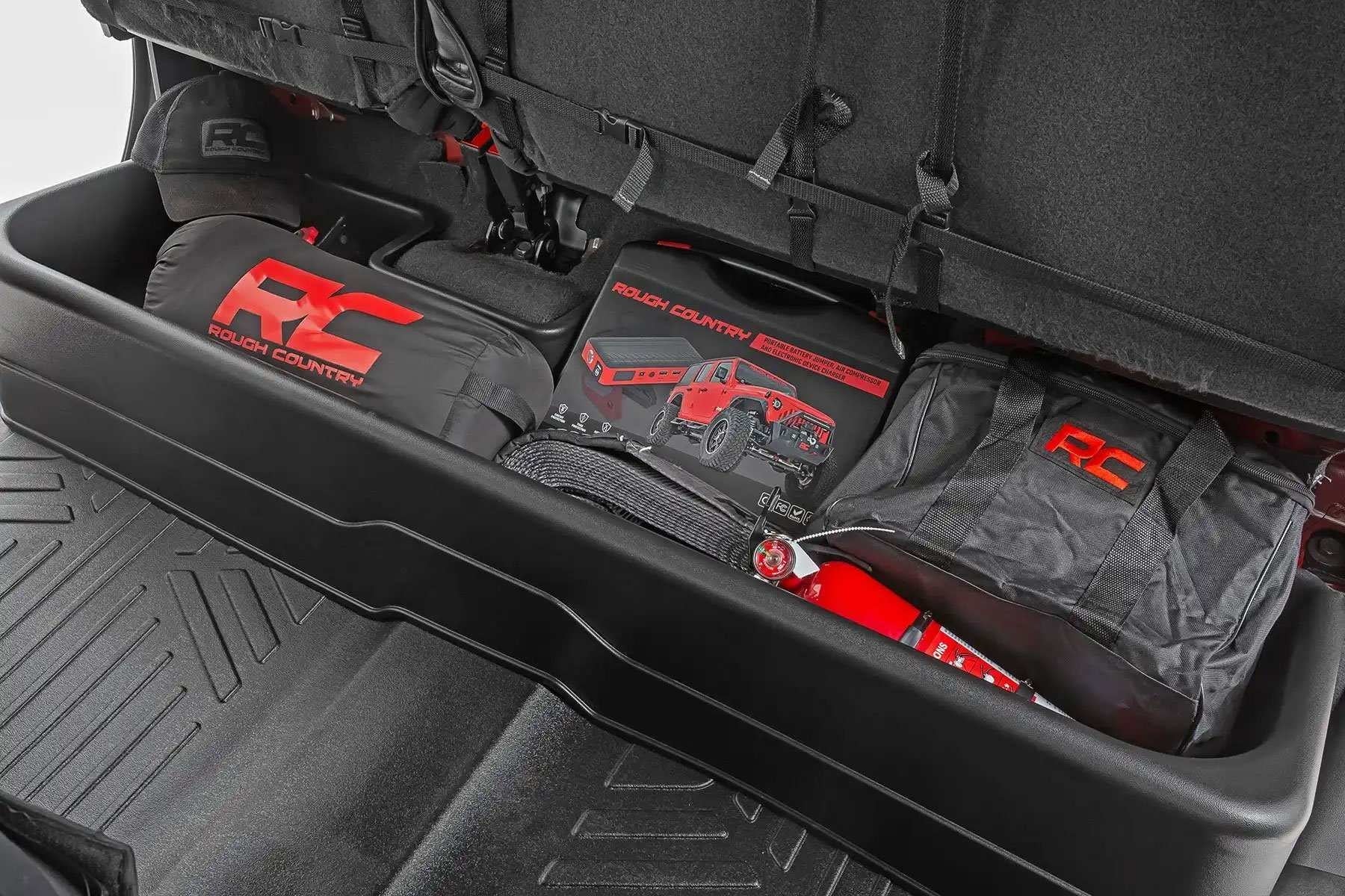 Rough Country Under Seat Storage for 14-18 1500 |15-19 2500HD/3500HD - RC09041