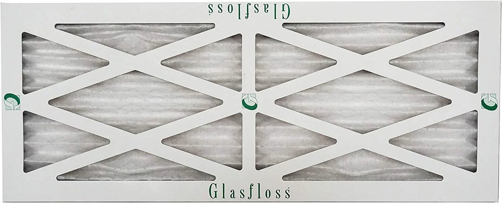 Glasfloss 8x14x1 - MERV 10 -Qty:12 - Furnace Air Filter - Made in USA (Actual Size: 7.5 x 13.5x7/8 inch)