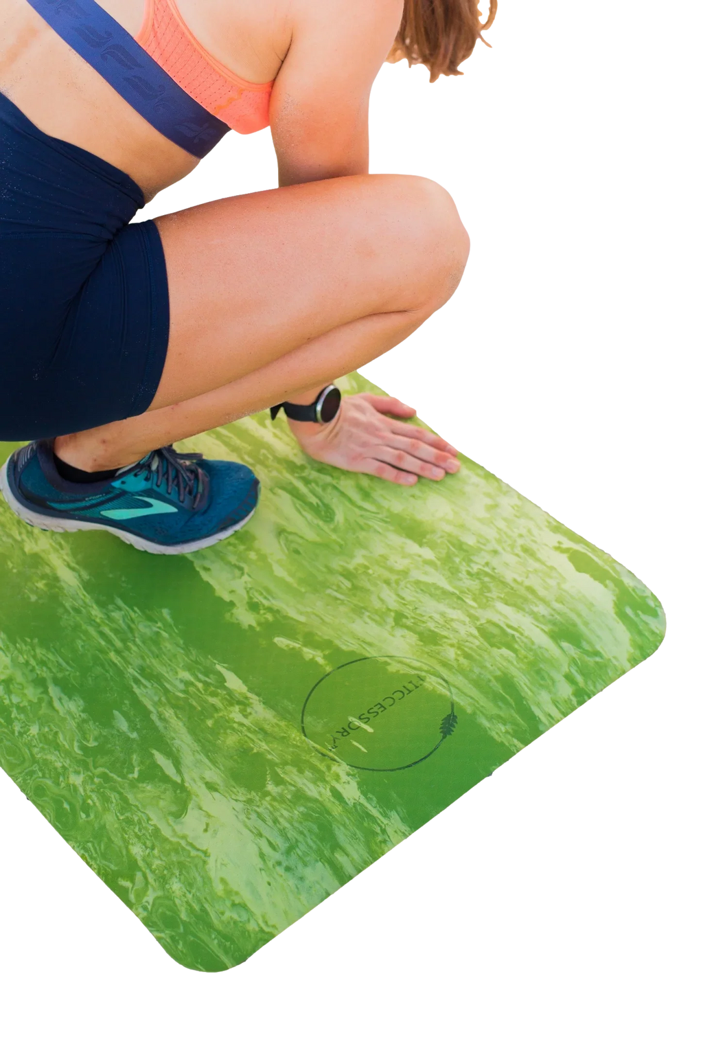 Large Fitccessory Sweat Proof Marble Yoga Mat - 3mm Thick for Home Yoga, PiLatitudees, Stretching, Floor & Fitness Workouts