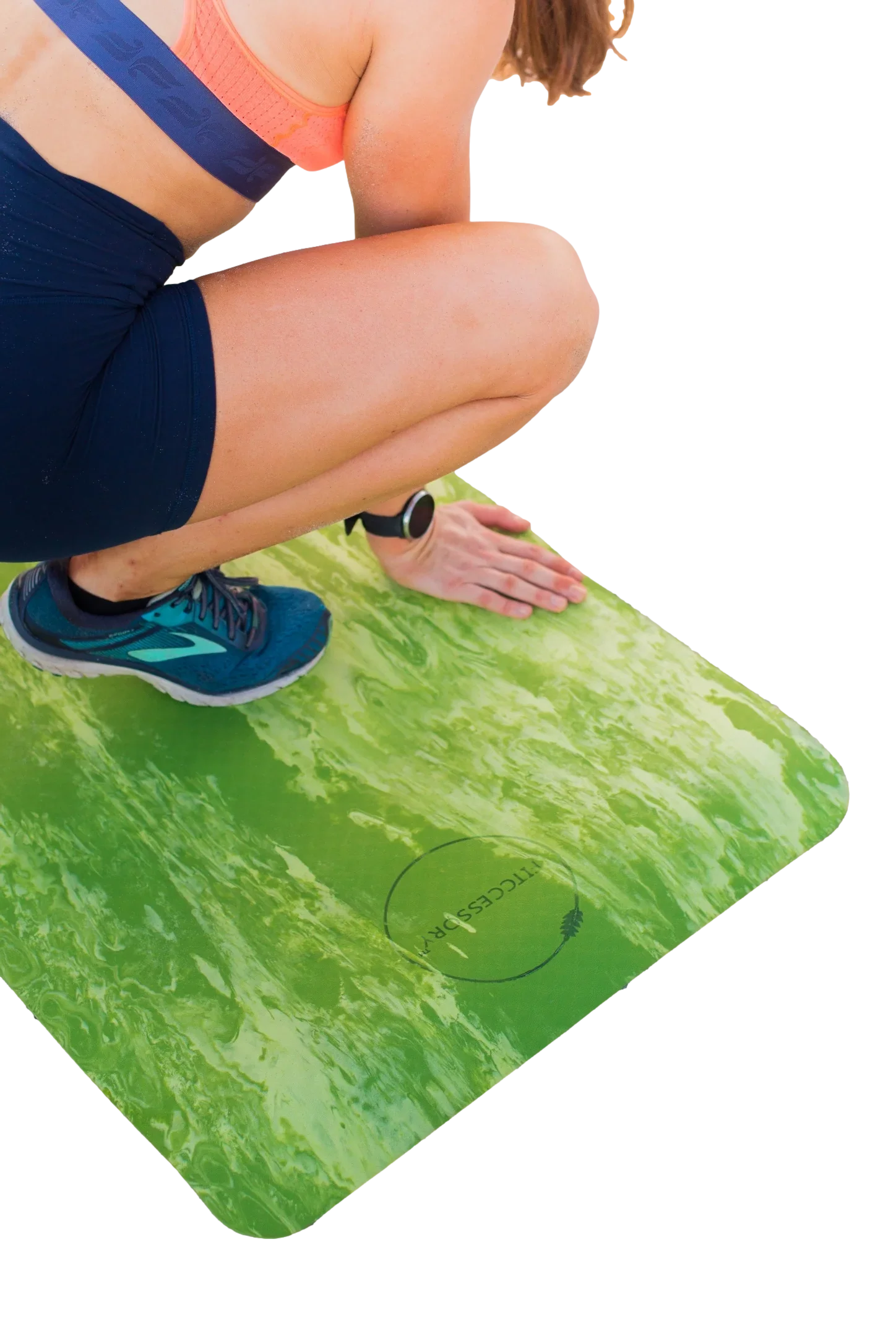 Large Fitccessory Sweat Proof Marble Yoga Mat - 3mm Thick for Home Yoga, PiLatitudees, Stretching, Floor & Fitness Workouts