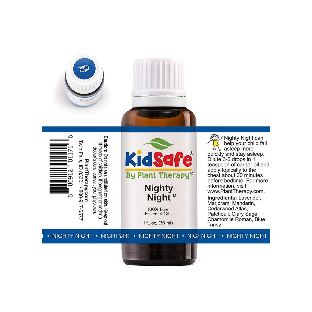 Plant Therapy KidSafe Nighty Night Essential Oil Blend for Sleep 30 mL (1 oz) 100% Pure, Undiluted, Natural Aromatherapy