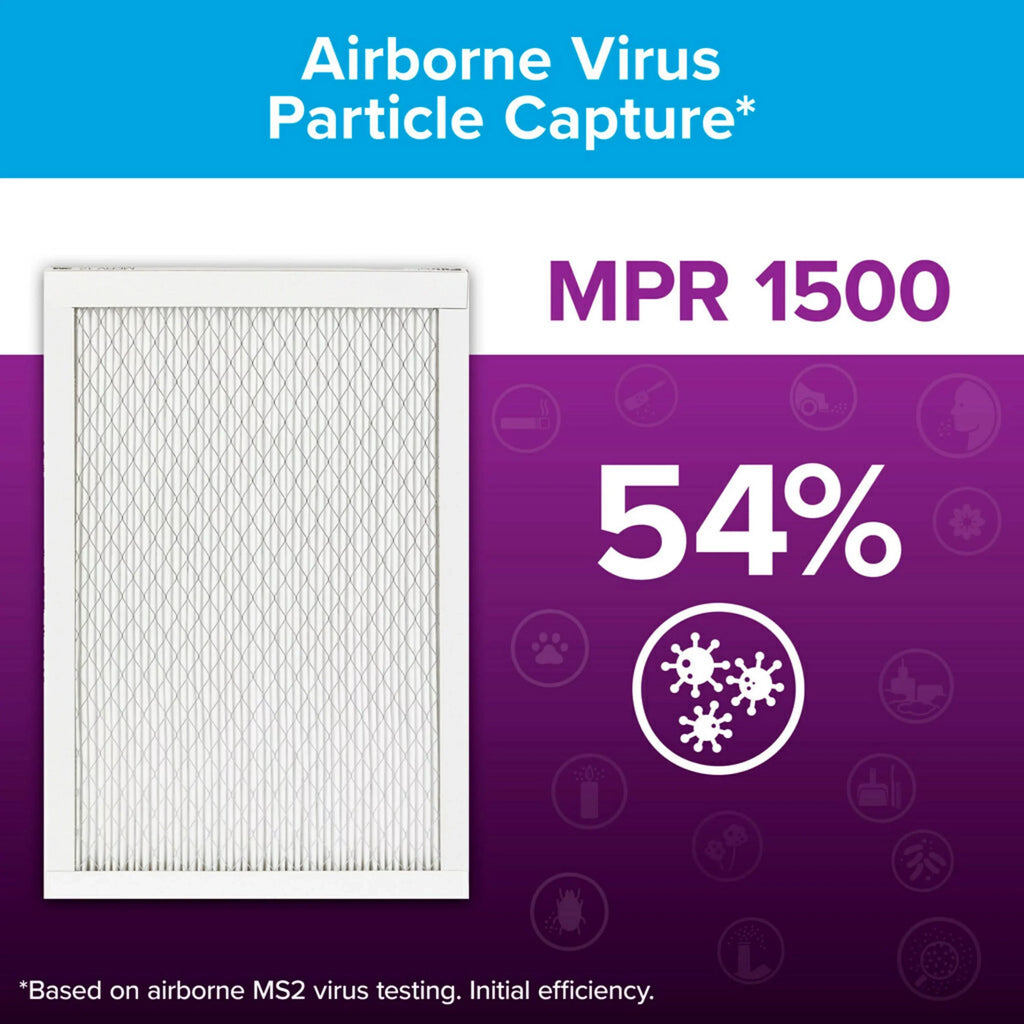 Filtrete 16x24x1 Air Filter, MPR 1500 MERV 12, Advanced Allergen Reduction, 4 Filters