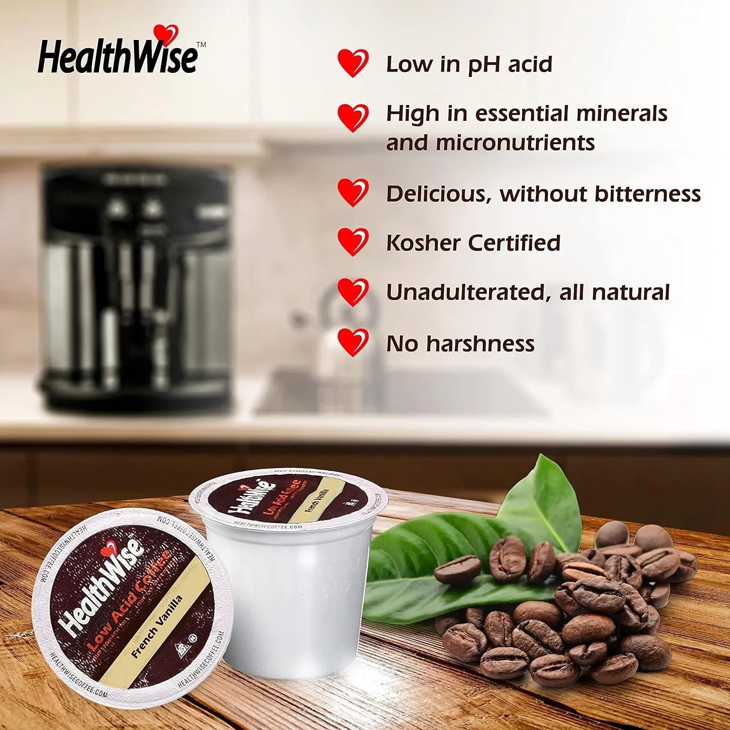 French Vanilla Low Acid Keurig K-Cups Number Of Cartons: 6 Cartons (72 cups)