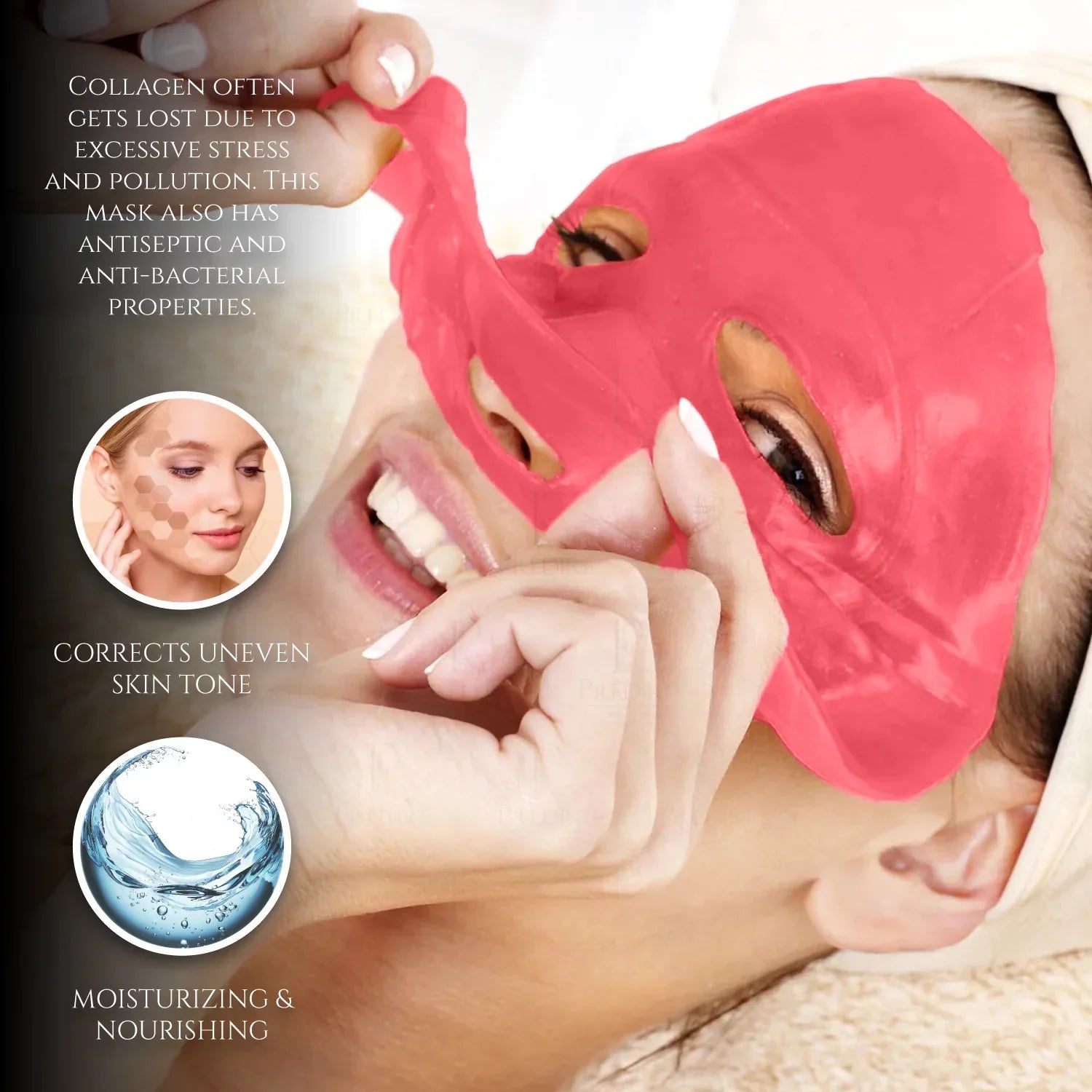 Red Wine Anti-Aging Facial Mask - Single Mask