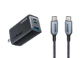 Anker 735 Fast Charger (GaNPrime 65W) with USB-C to USB-C Cable
