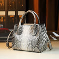 MICHROE PU Leather Handbag For Women  2024 Vintage Style Fashionable Shoulder Crossbody Bucket Bag  Versatile Lady‘s Satchel Bag